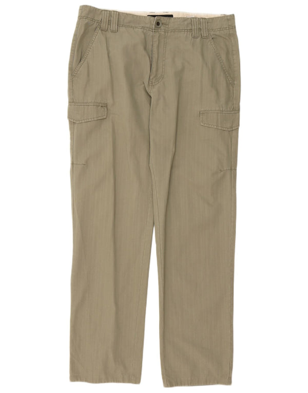 Calvin Klein Jeans Pantalones cargo rectos para hombre W34 L34 Algodón caqui