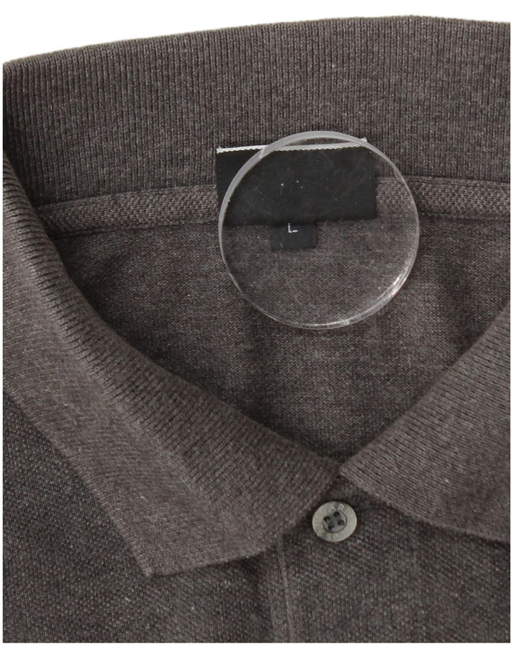 TRUSSARDI Polo Hombre Grande Gris Algodón