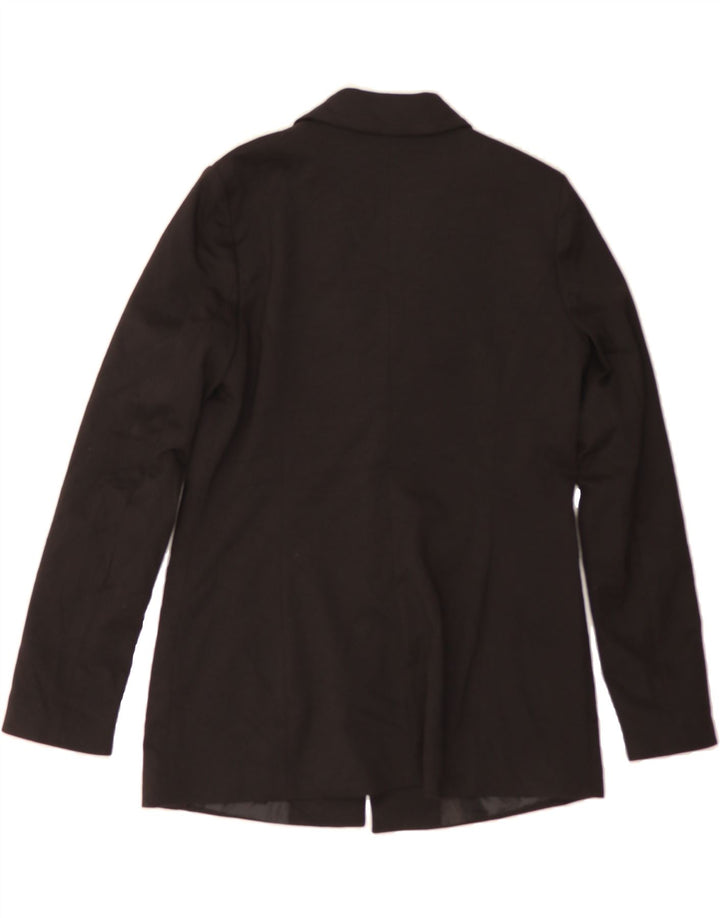 OASIS Womens 1 Button Blazer Jacket UK 12 Medium Black Polyester Vintage Oasis and Second-Hand Oasis from Messina Hembry 