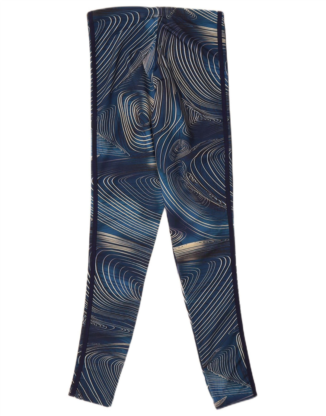 Adidas Leggings con patrón abstracto para mujer UK 8 Small Azul marino Poliéster