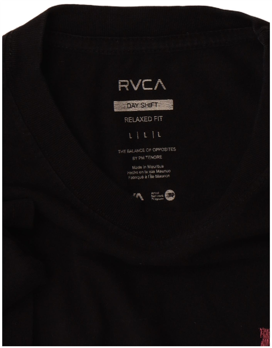 RVCA - Camiseta gráfica de ajuste relajado para hombre, talla grande, color negro