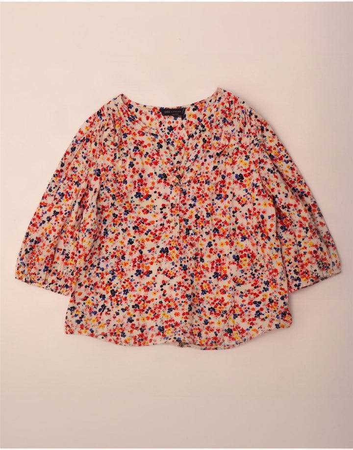 Marks & Spencer Blusa de Manga 3/4 para Mujer UK 40 XL Multicolor