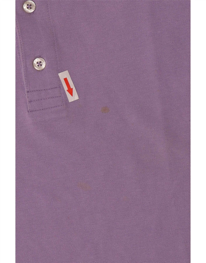 Polo Kappa Hombre Algodón Morado Medio