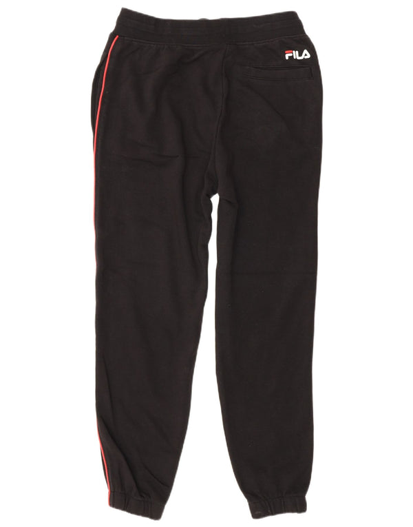 Fila Hombre Pantalones De Chándal Joggers XS Algodón A Rayas Negro
