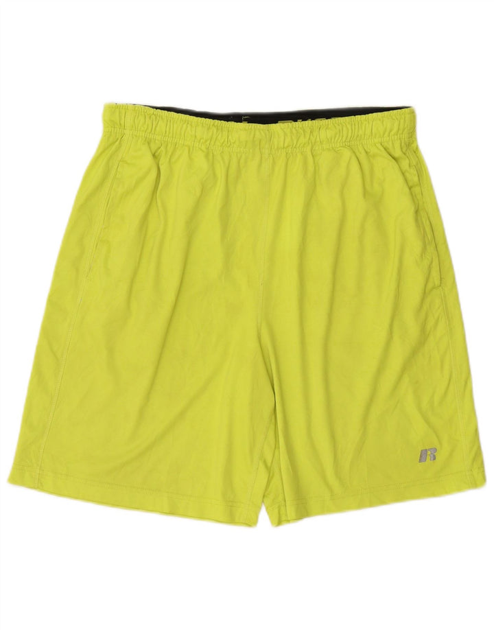 RUSSELL ATHLETIC Pantalones cortos deportivos Dri-Power para hombre Poliéster verde medio