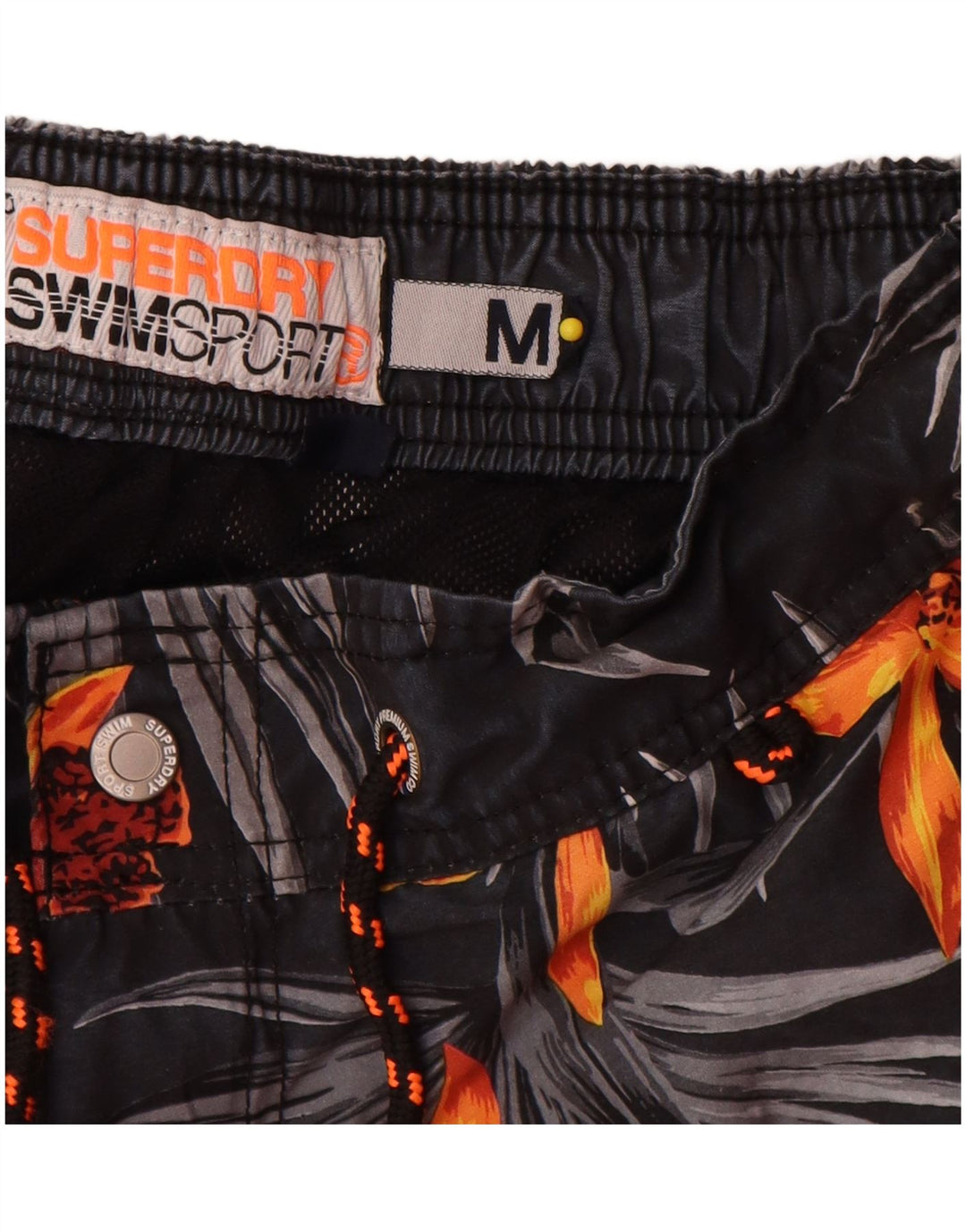 Superdry Bañador Corto De Poliéster Floral Gris Medio Para Hombre