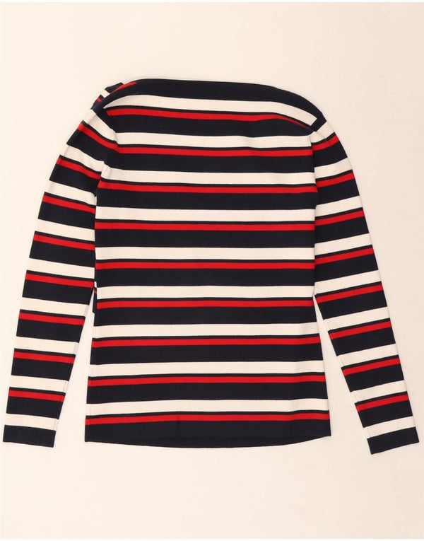 KAREN MILLEN Top Mujer Manga Larga UK 44 Grande Rayas Multicolores