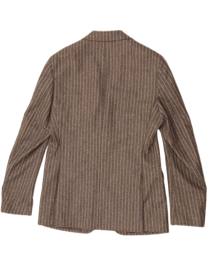Seventy Chaqueta tipo blazer de 2 botones para hombre IT 50 Large Gris Lana a rayas