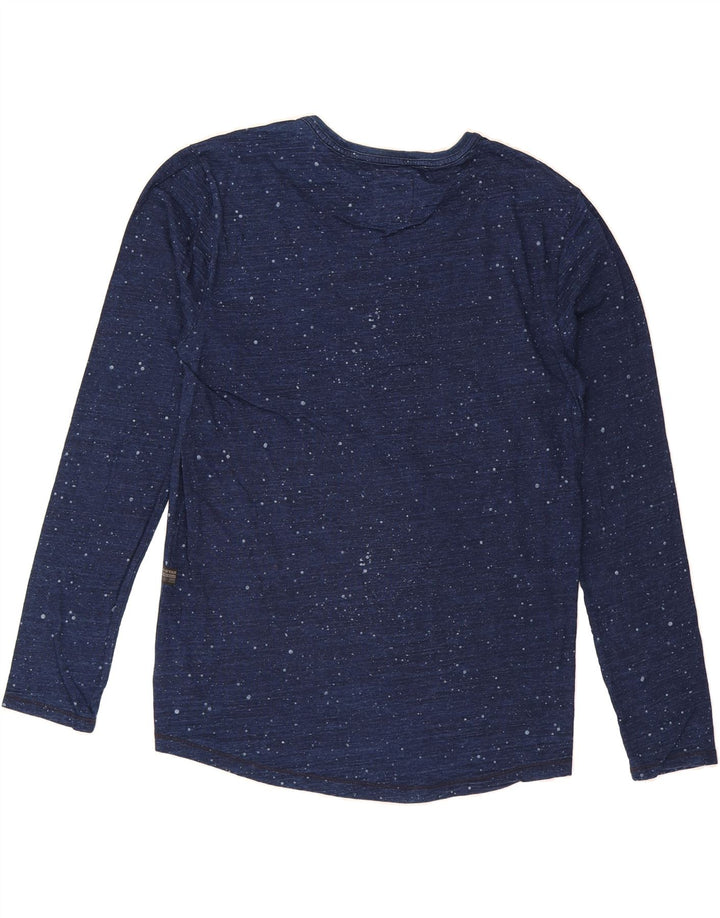 G-STAR Mens Top Long Sleeve XL Navy Blue Spotted Cotton Vintage G-Star and Second-Hand G-Star from Messina Hembry 