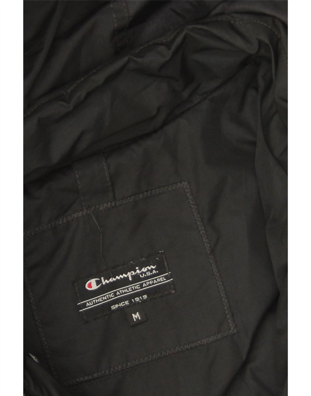 Champion Chaqueta Acolchada Con Capucha Para Mujer UK 44 Mediana Poliéster Negro