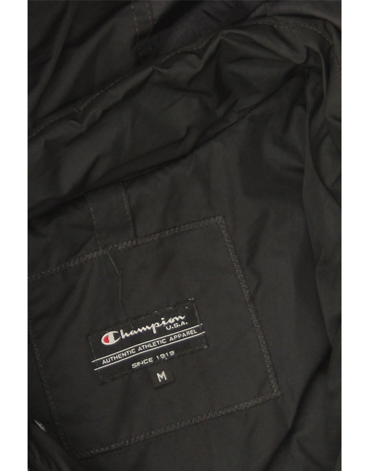 Champion Chaqueta Acolchada Con Capucha Para Mujer UK 44 Mediana Poliéster Negro