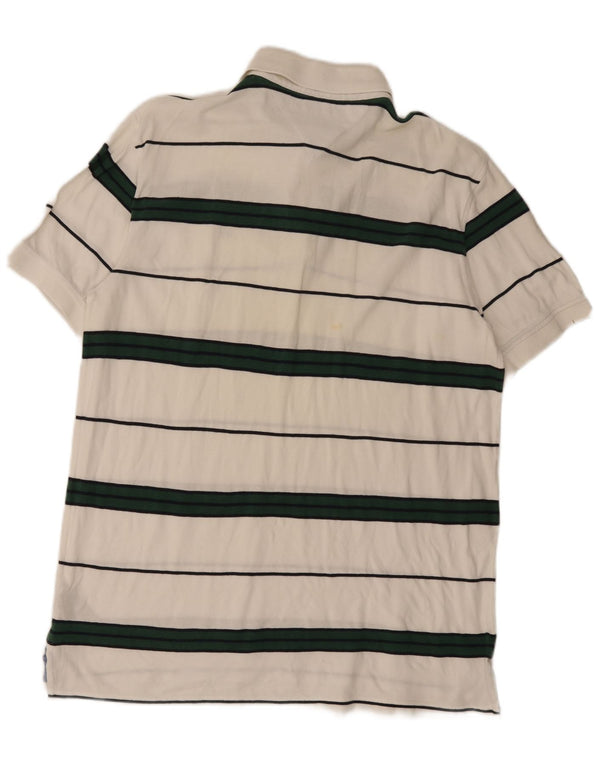 Tommy Hilfiger Polo Custom Fit para hombre XL Algodón a rayas blancas