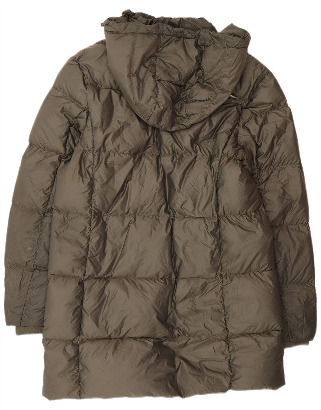 Jack Wills Abrigo acolchado con capucha para mujer UK 44 Poliéster caqui grande