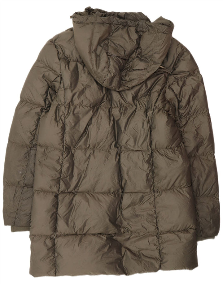 Jack Wills Abrigo acolchado con capucha para mujer UK 44 Poliéster caqui grande