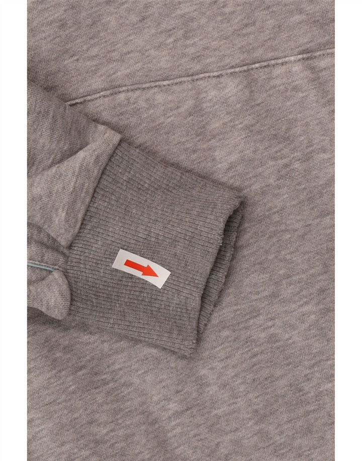 Puma Hombre Sudadera Con Capucha Gráfica Jersey Gris Medio Moteado