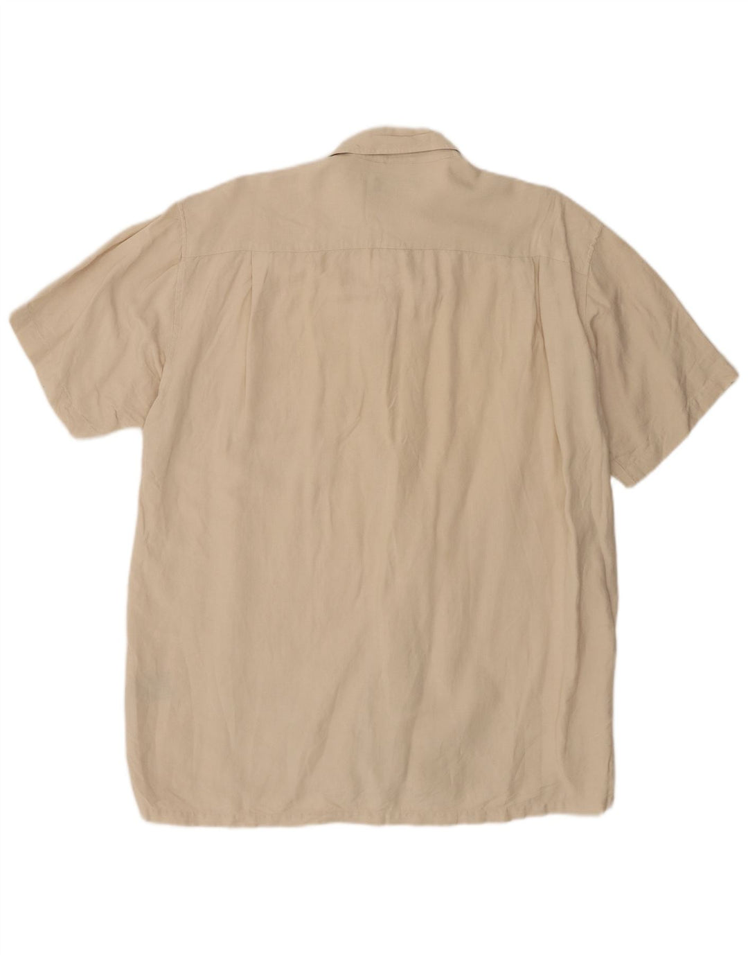 Nautica Camisa Manga Corta Hombre Lino Beige Grande