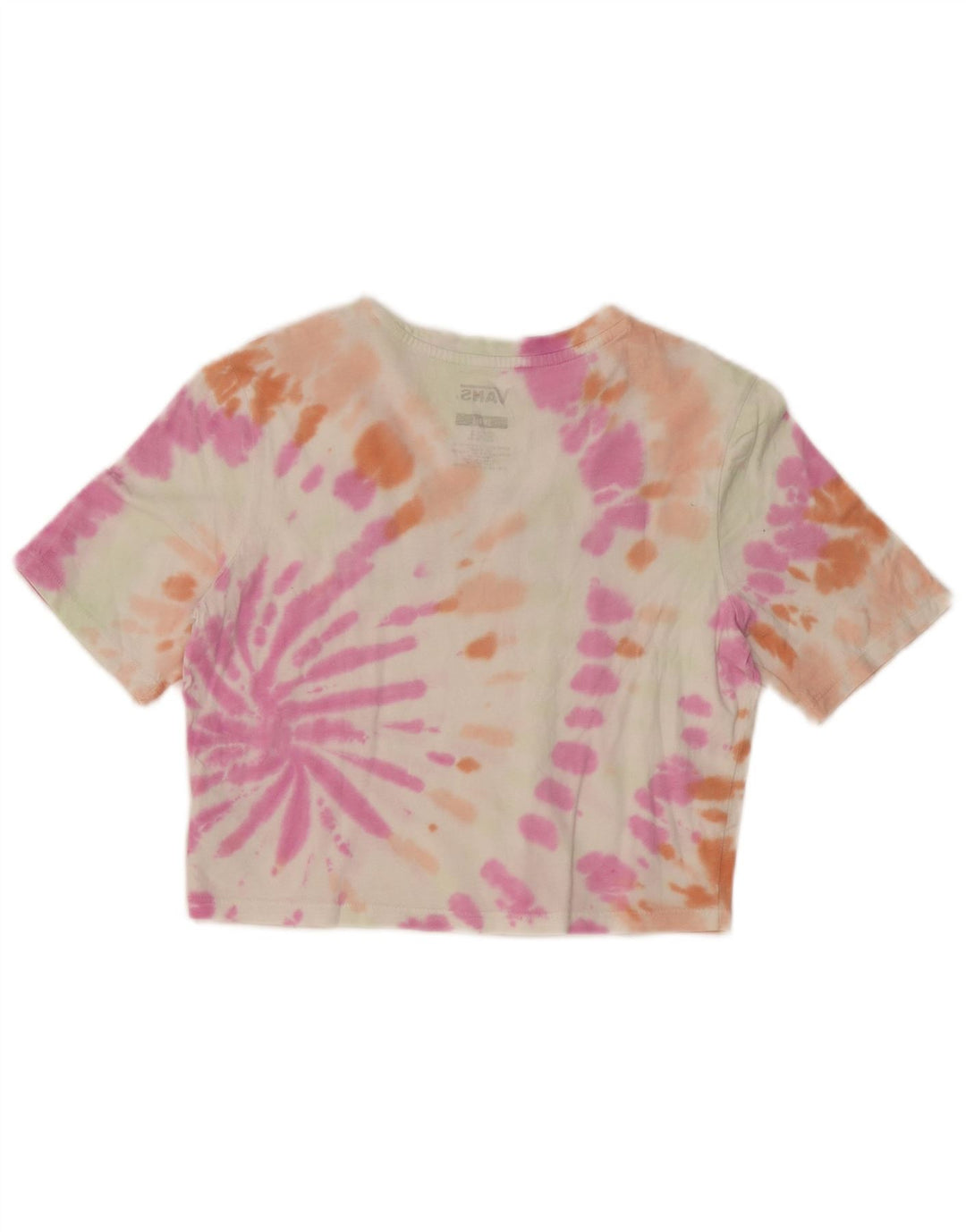 VANS Camiseta corta con gráfico para mujer Top UK 8 Small Multicolor Tie Dye
