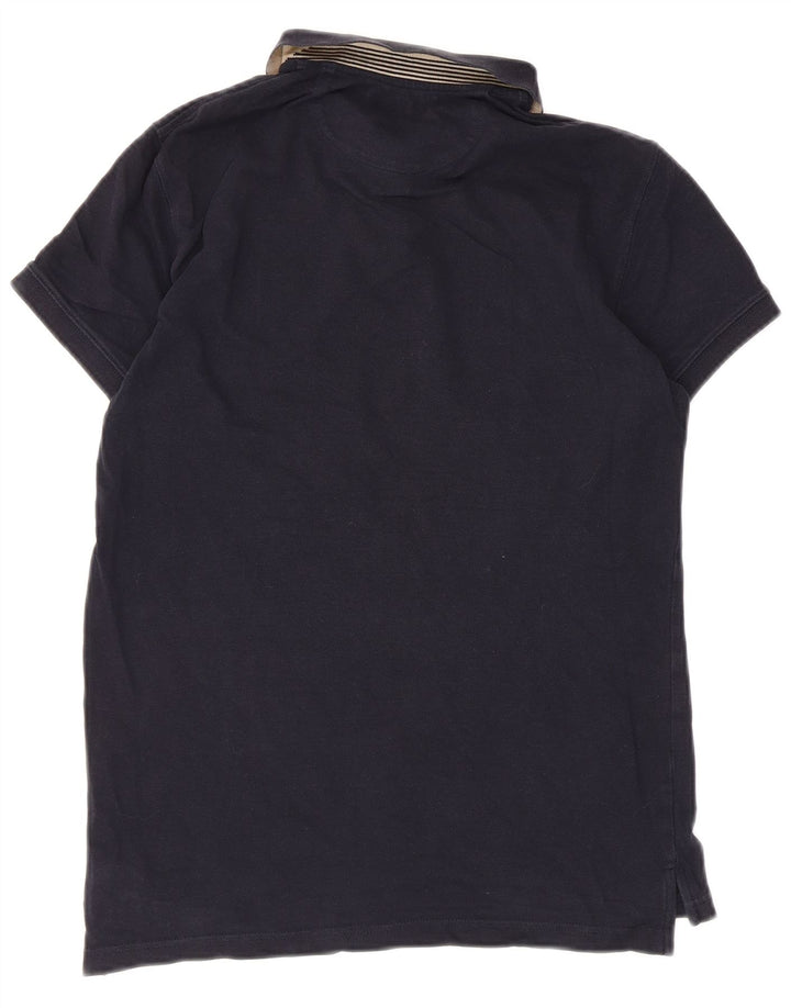 Massimo Dutti Polo Slim Fit Hombre Azul Marino Pequeño