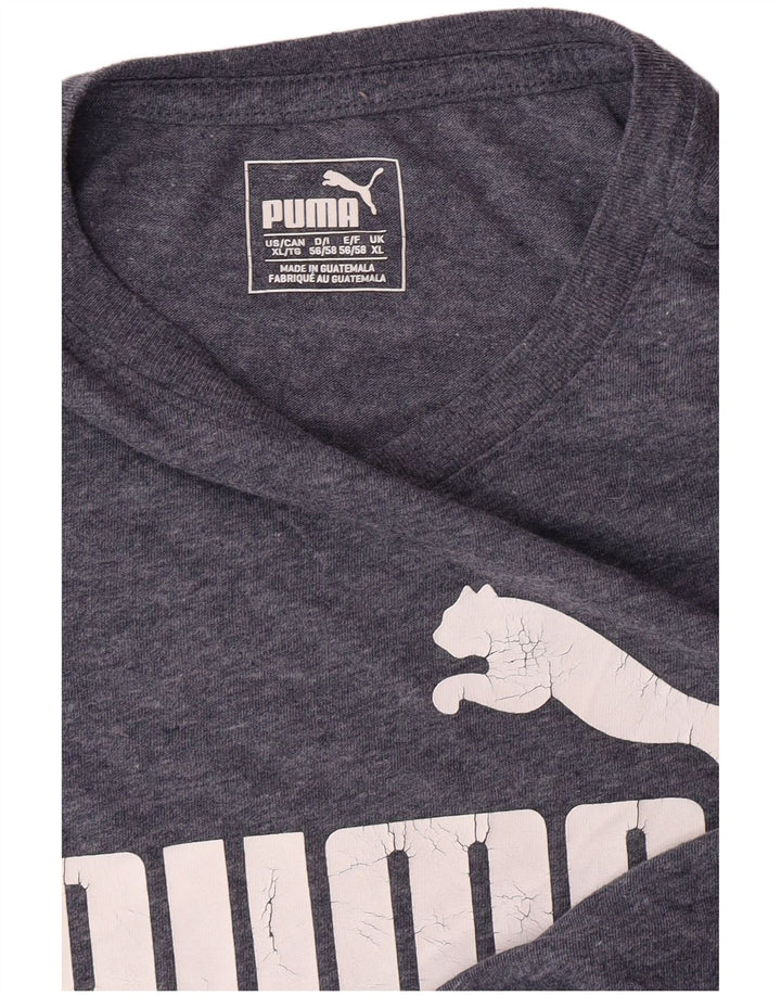 PUMA Camiseta gráfica para hombre Top XL Azul