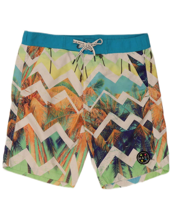 Maui Maui Bañador para Mujer UK 40 Medium Multicolor Chevron