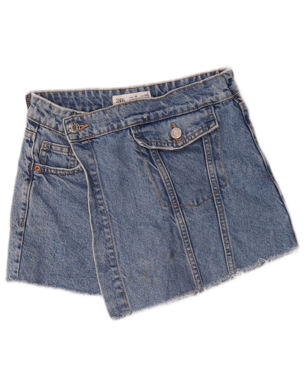 Zara Shorts Vaqueros Niña 9-10 Años W24 Azul