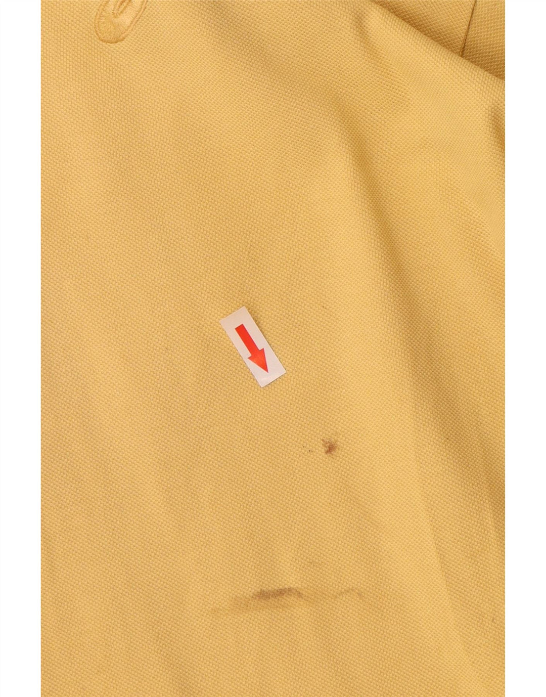 Polo Asics Hombre Grande Algodón Amarillo