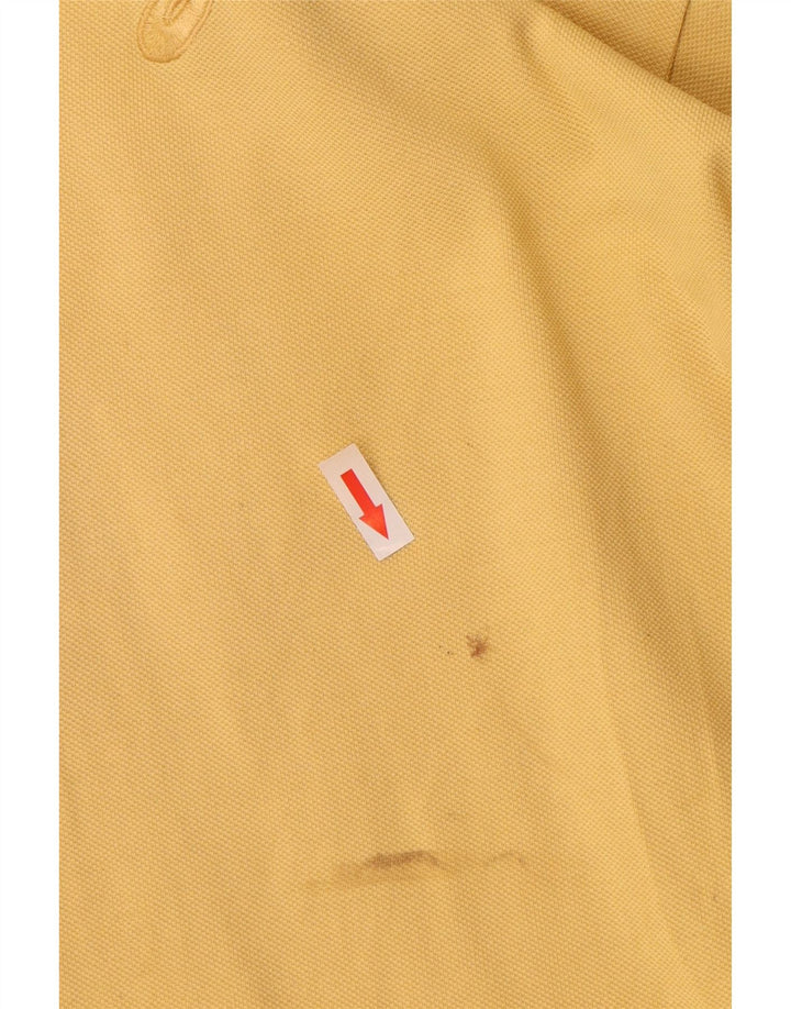 Polo Asics Hombre Grande Algodón Amarillo