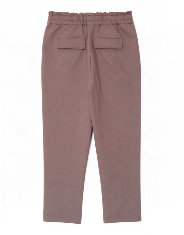 Zara Mujer Pantalones Cortos Cónicos De Cintura Alta Mediano W28 L25 Gris