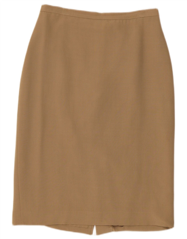 Max & Co. Falda lápiz para mujer UK 12 Medium W28 Acetato beige