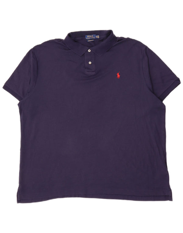 Polo Ralph Lauren Polo de ajuste delgado personalizado para hombre 2XL Algodón azul marino