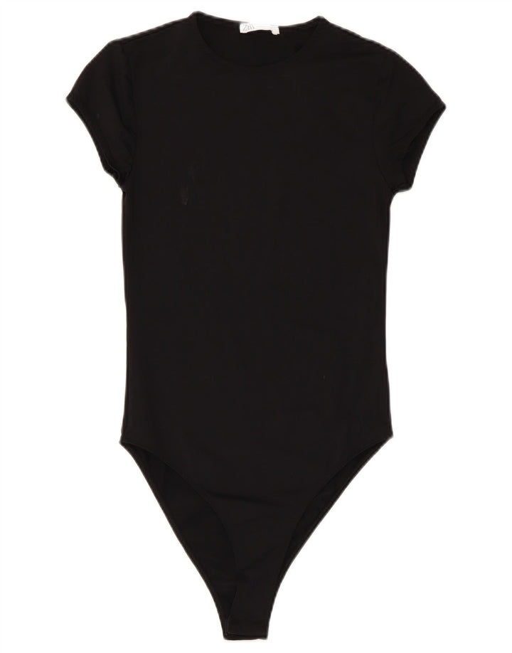 Zara Mujer Body UK 8 Small Poliamida Negro