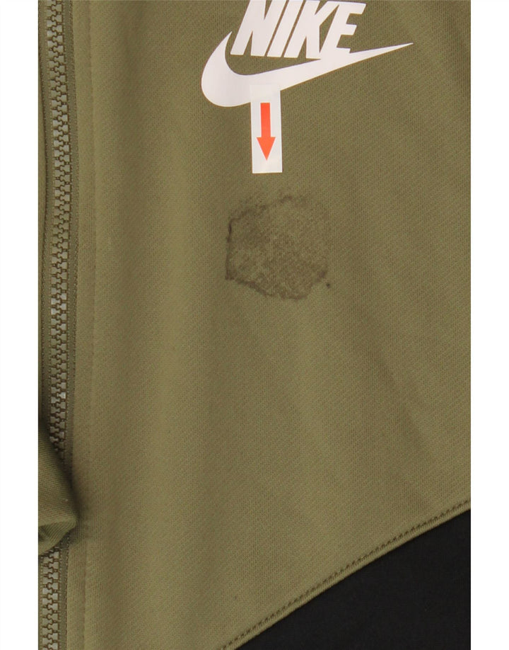 Nike - Chaqueta de chándal estándar para niños de 10 a 11 años, color caqui mediano