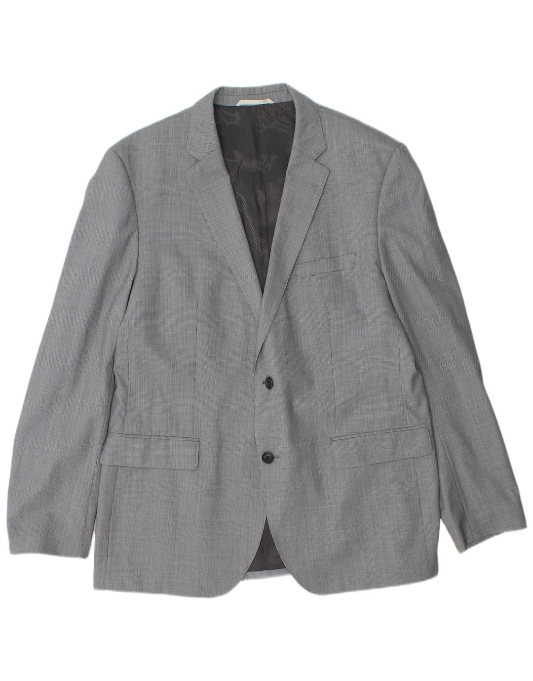 Hugo Boss Chaqueta tipo blazer de 2 botones para hombre EU 54 2XL Viscosa de pata de gallo gris