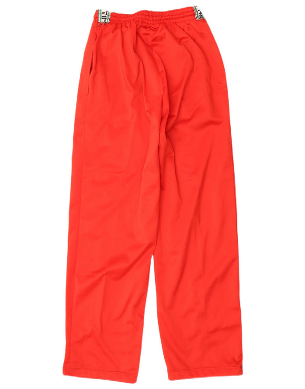 Vintage Mujer Chándal Pantalones Joggers IT 46 Grande Nylon Rojo