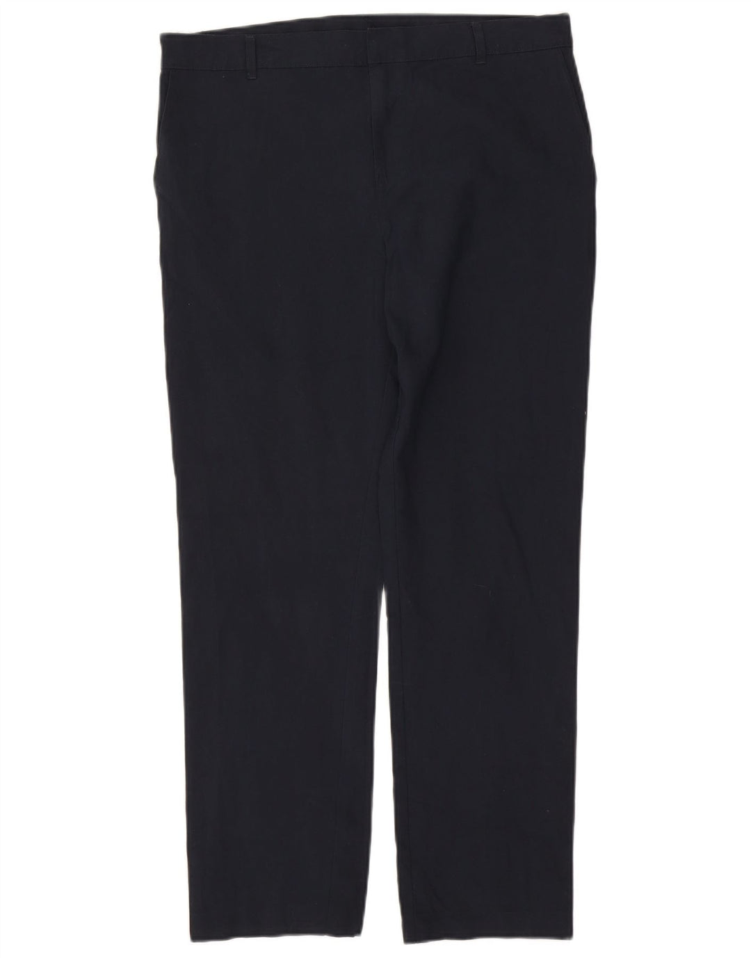 Marks & Spencer Pantalón chino recto para hombre W34 L29 Azul marino