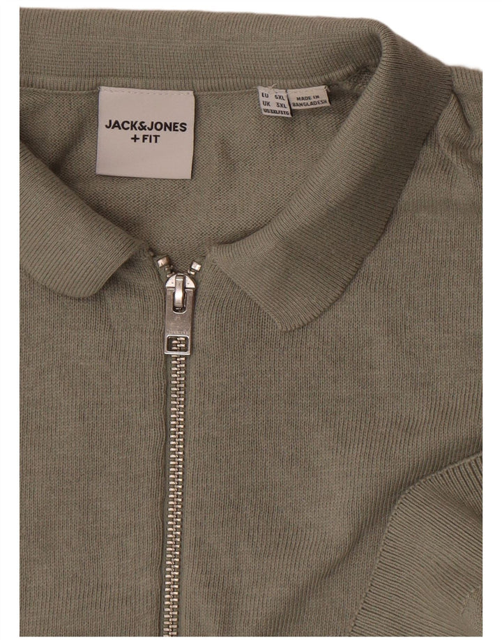 Jack & Jones Polo De Manga Corta Para Hombre 3XL Gris