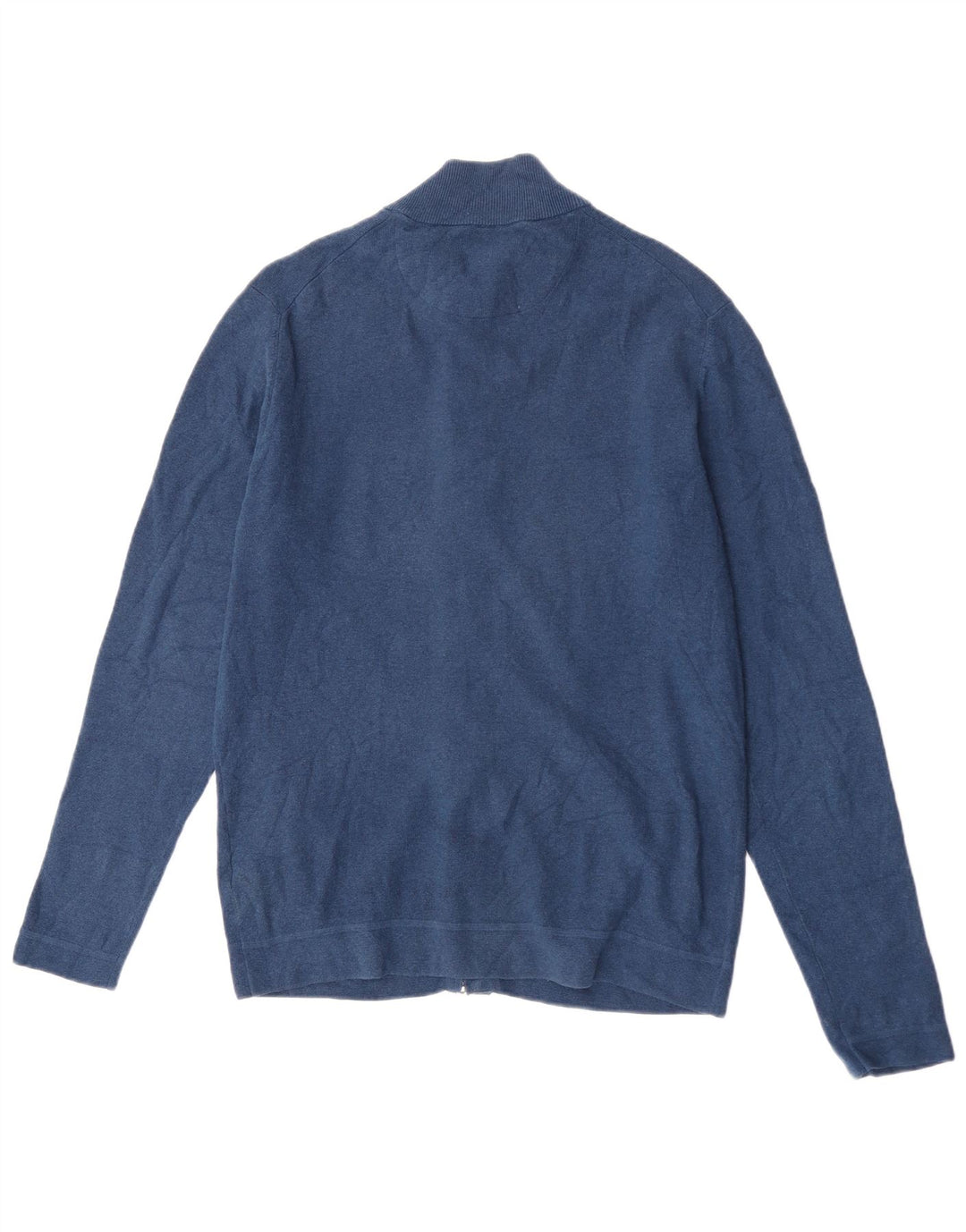 Massimo Dutti Jersey Cárdigan Hombre XL Azul Marino Algodón