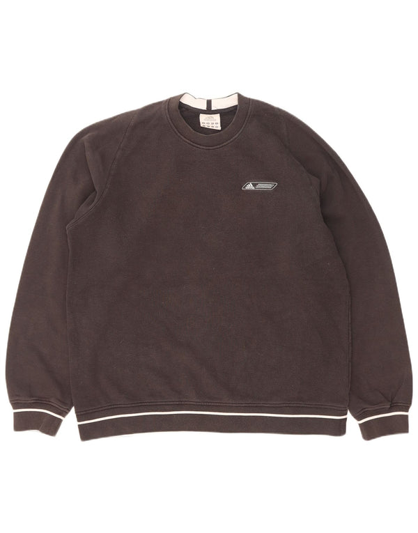 Adidas Hombre Sudadera Jumper Medium Negro Algodón