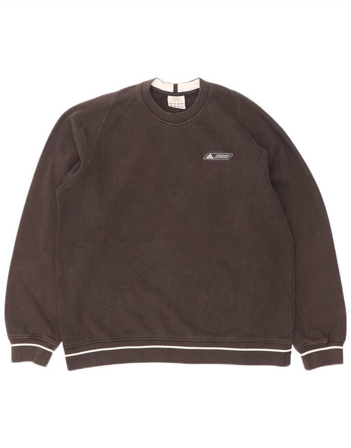 Adidas Hombre Sudadera Jumper Medium Negro Algodón