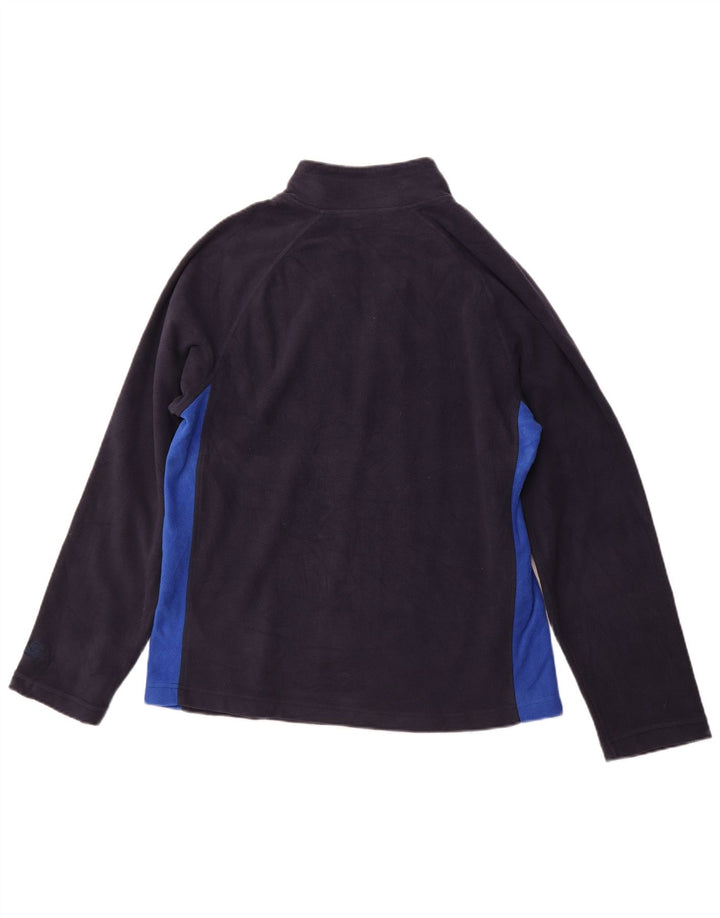 STARTER Jersey de forro polar con cuello y cremallera para hombre UK 38/40 Medium Azul marino Colorblock