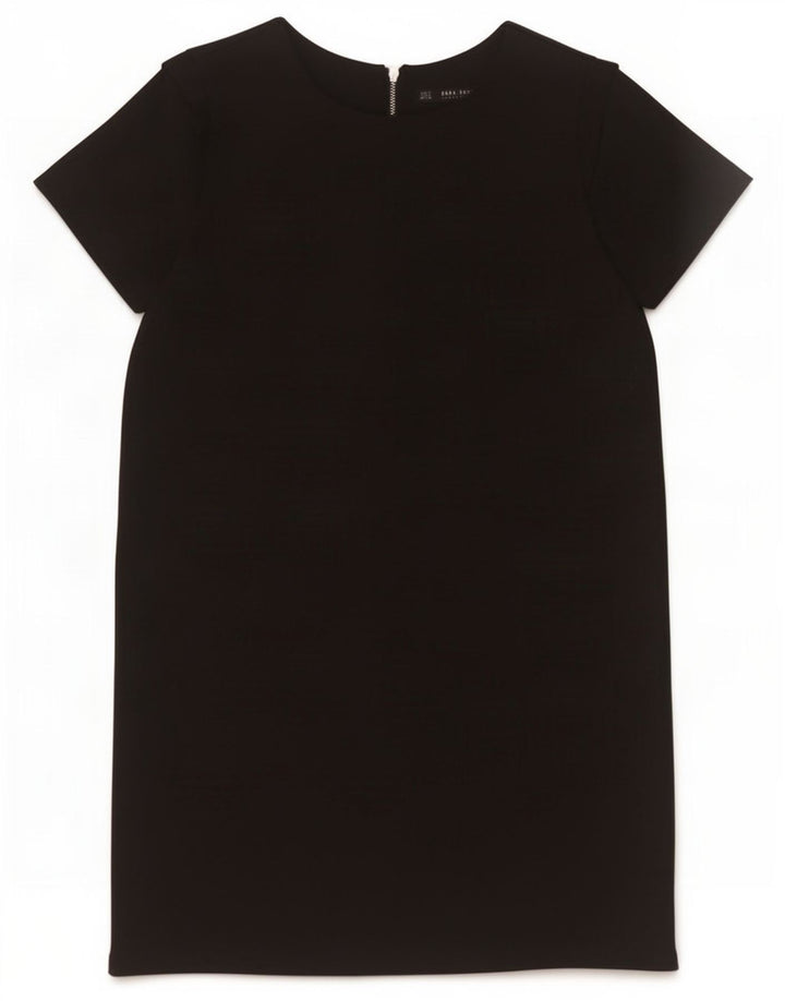 Zara Vestido recto para mujer UK 10 Small Poliéster negro