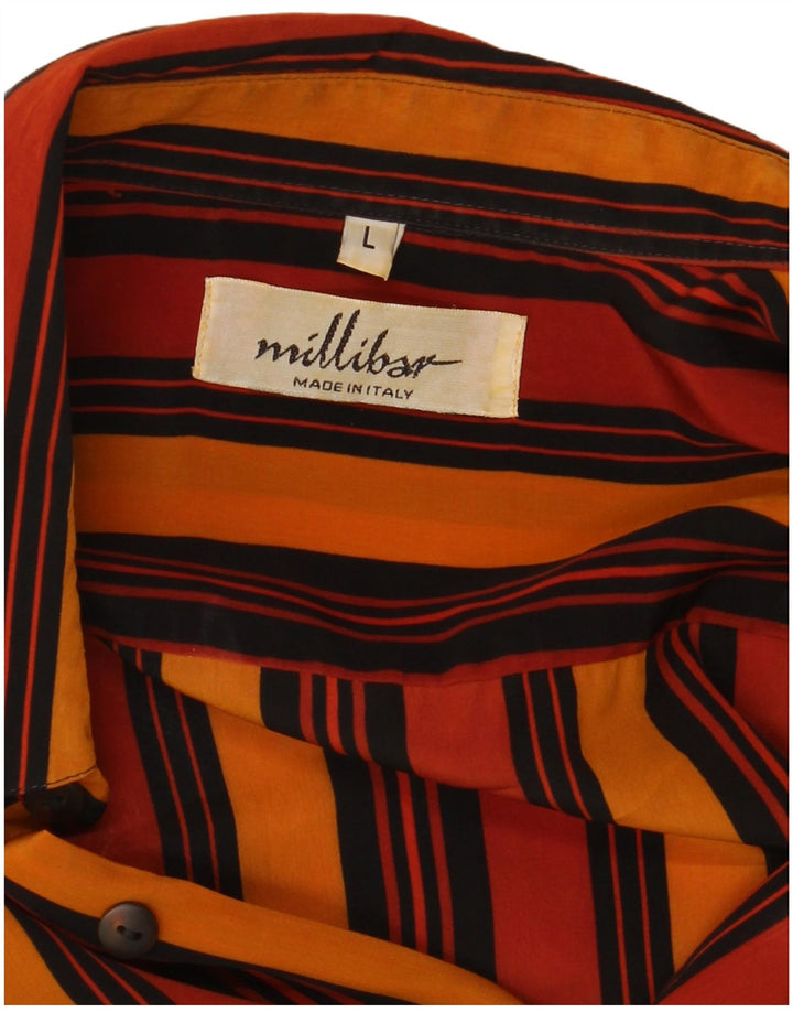 MILLIBAR Camisa Hombre Grande Rayas Multicolor