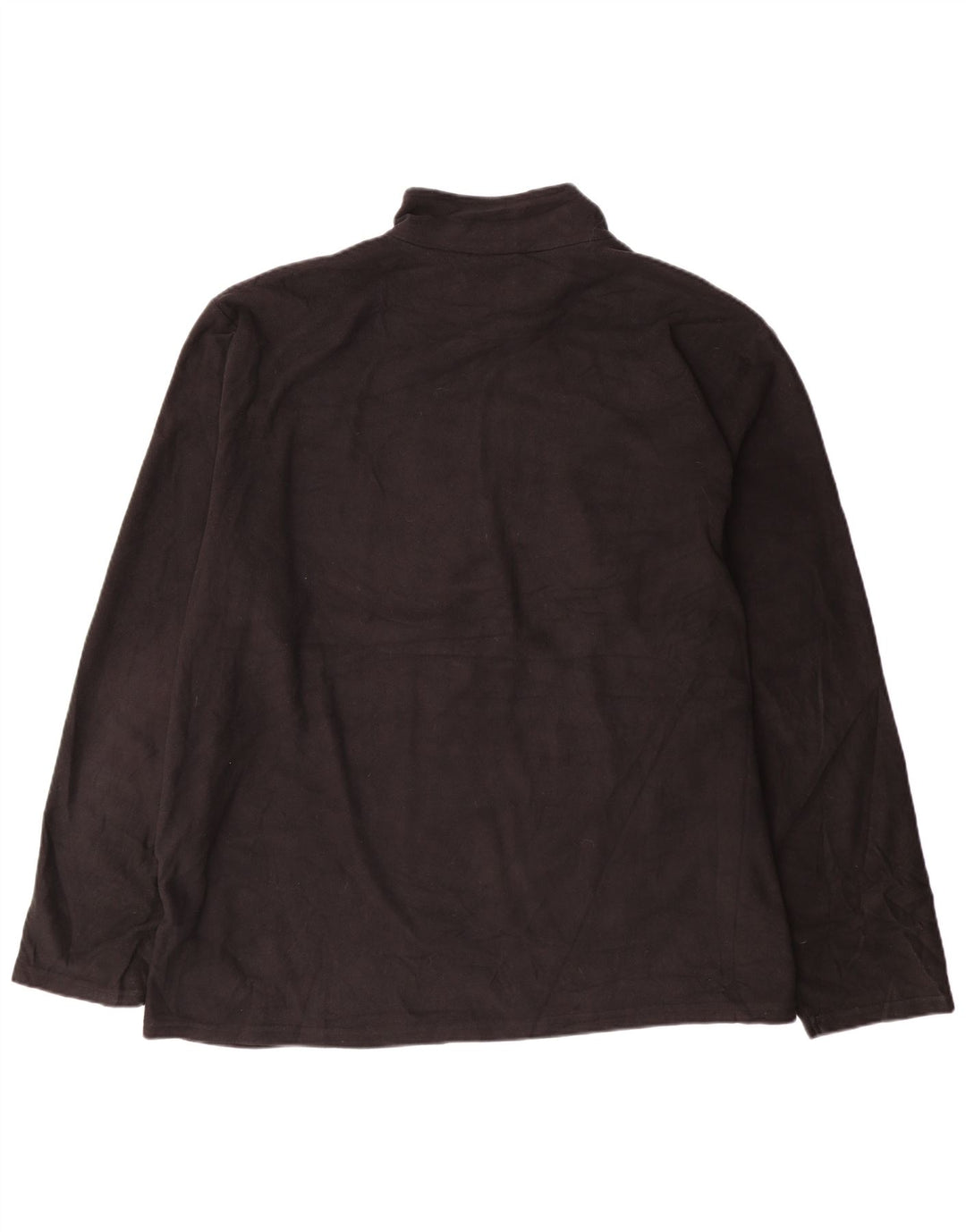 Jersey de forro polar con cuello y cremallera para hombre Mountain Warehouse 3XL Negro