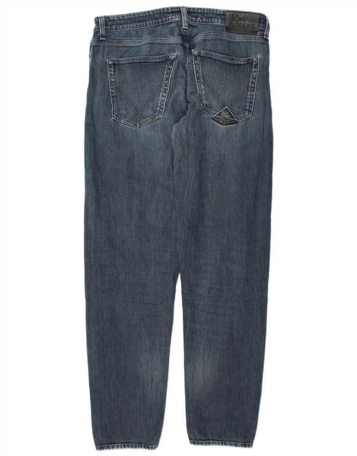 Roy Rogers Vaqueros rectos para hombre W33 L31 Algodón azul