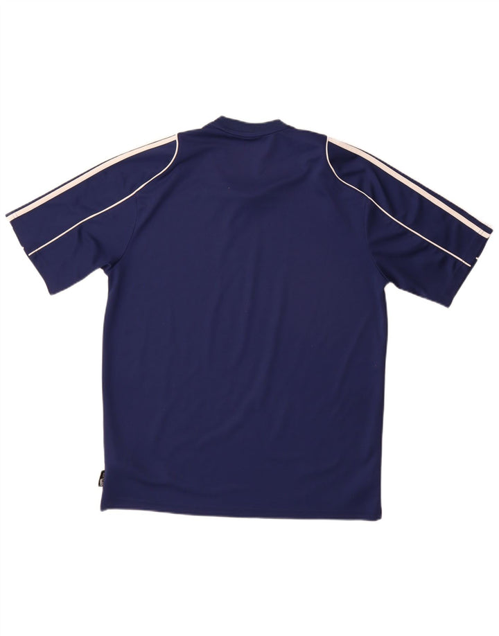 Adidas Hombre Climalite Camiseta Top Medio Azul Marino Poliéster