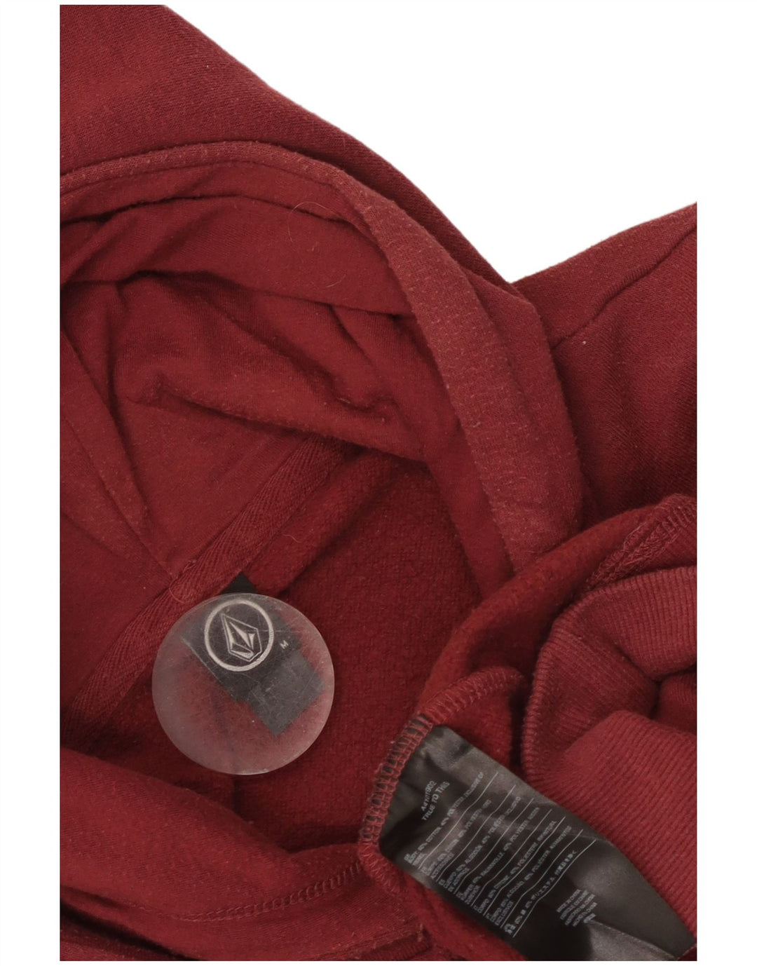 Volcom Sudadera con capucha gráfica para hombre, jersey de algodón granate mediano