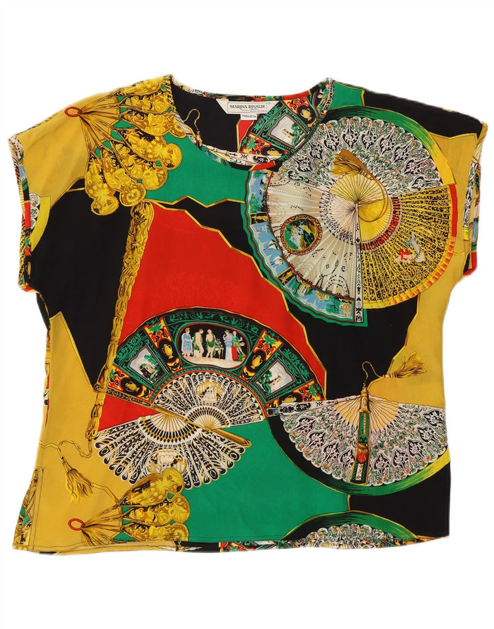 MARINA RINALDI Blusa extragrande para mujer Talla superior 23 Mediana Multicolor