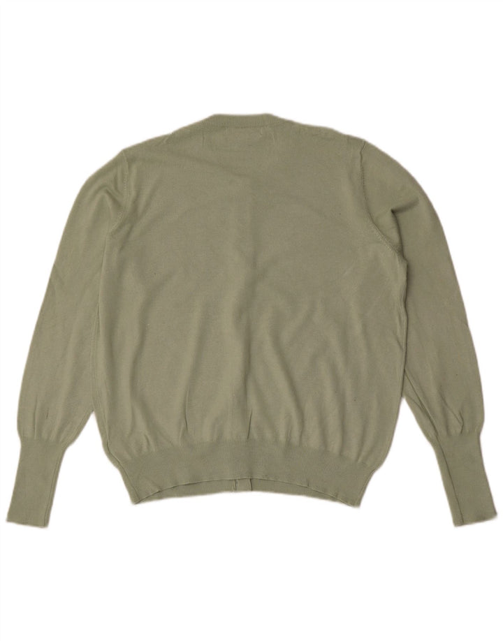 Marks & Spencer Suéter tipo cárdigan para mujer UK 44 Viscosa verde medio