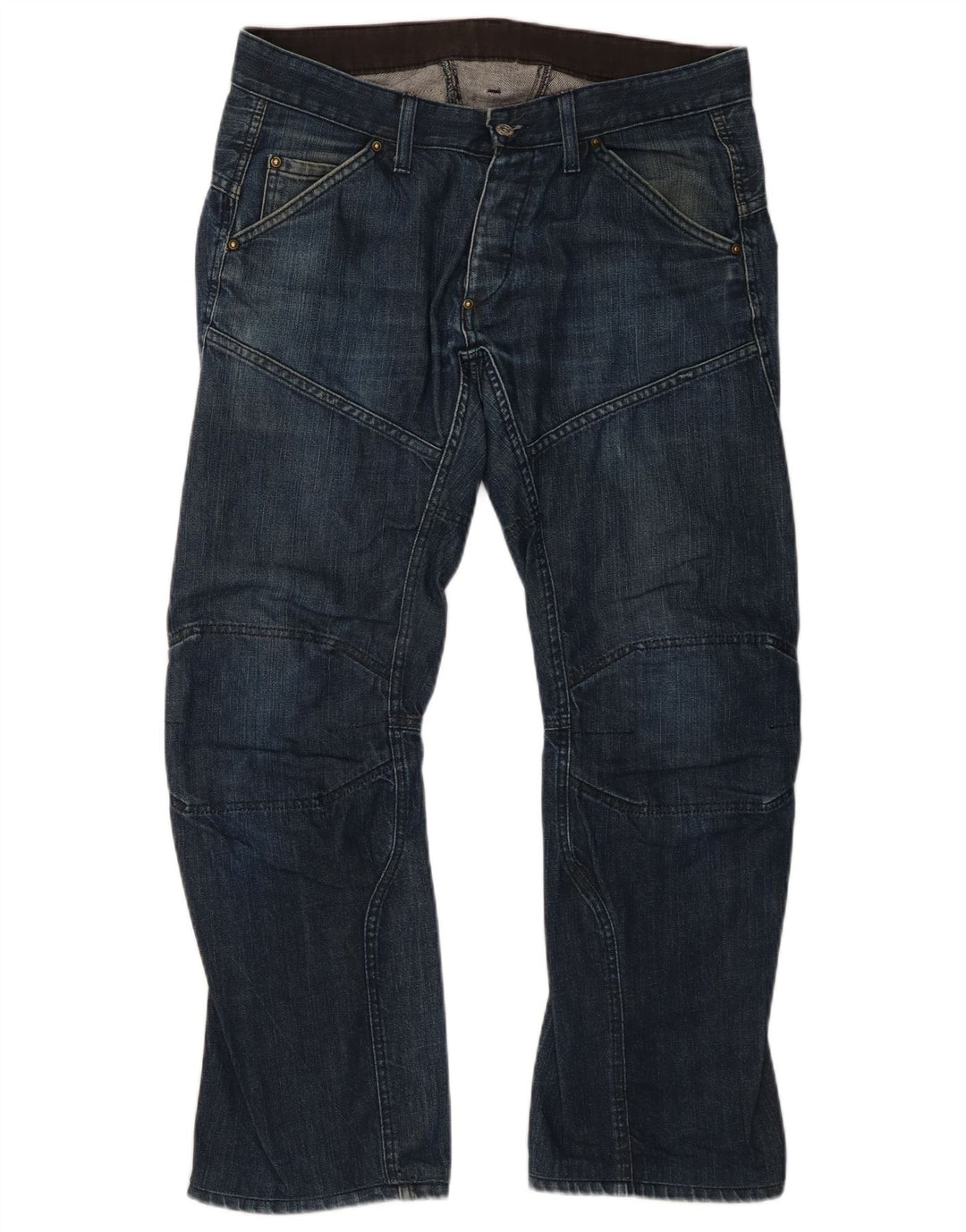 Vaqueros rectos para hombre G-Star W34 L29 Algodón azul marino