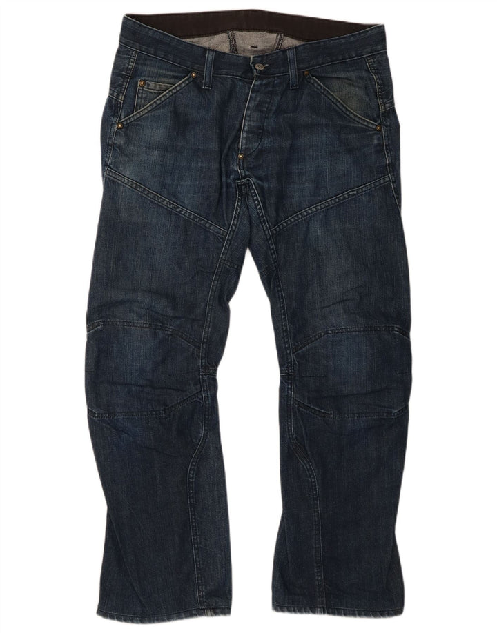 Vaqueros rectos para hombre G-Star W34 L29 Algodón azul marino